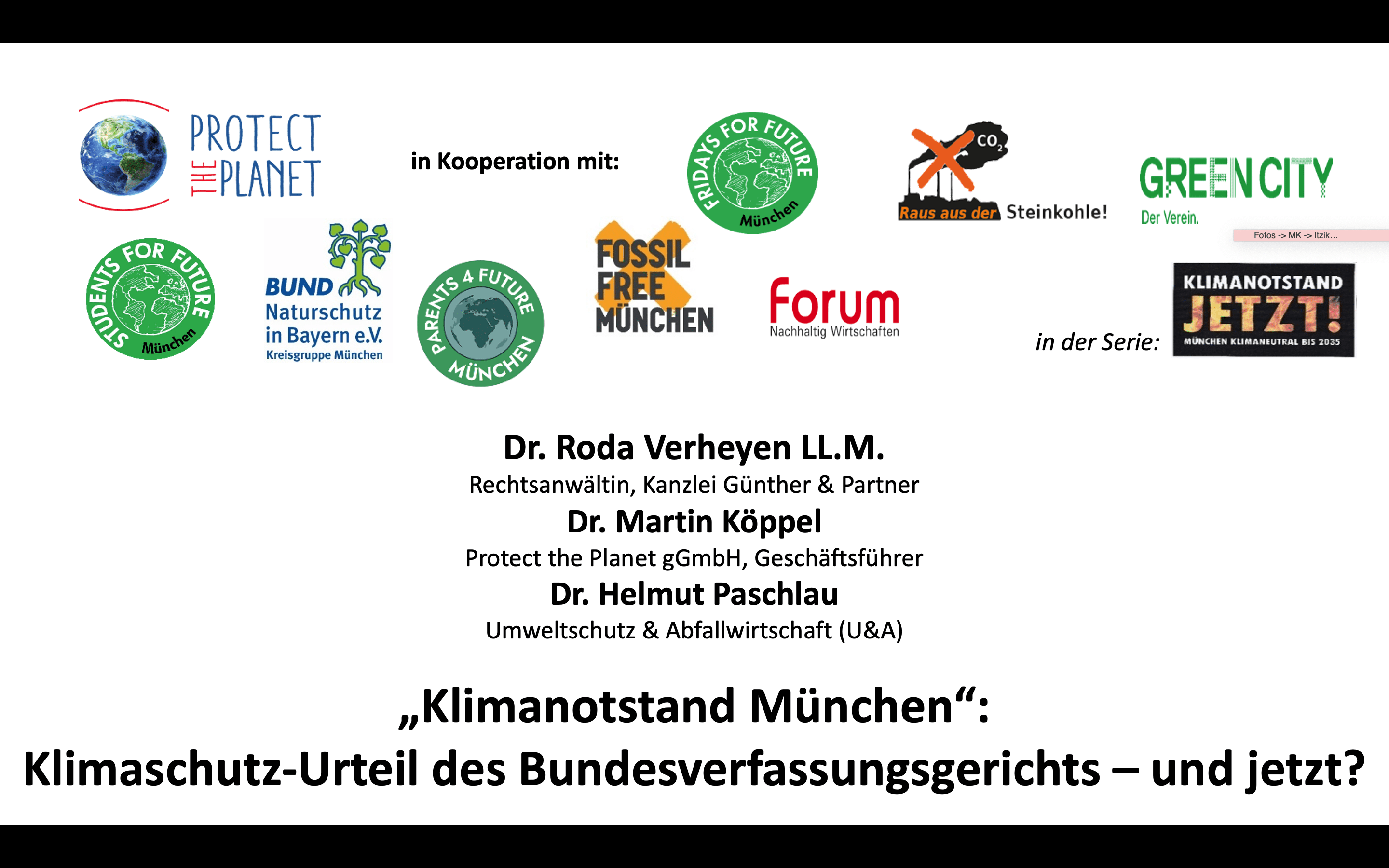 21/07/06 Klimaschutz-Urteil des BVerfG - und jetzt?