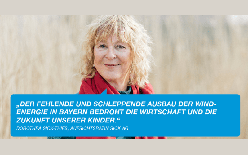 NEWS Zitat Dorothea Sick-Thies zu Windausbau