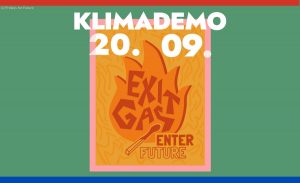 Beitragsbild zur Klima Demo 20.09, Exit Gas Enter Future
