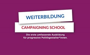 Weiterbildung: Campaigning School - Beitragsbild