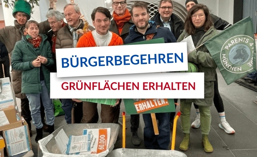 Bürgerbegehren "Grünflächen erhalten" Beitragsbild