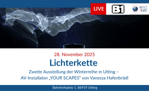 Das Bild zeigt alle relevanten Daten der Vernissage und einen Einblick in die Kunst von Vanessa Hafenbrädl